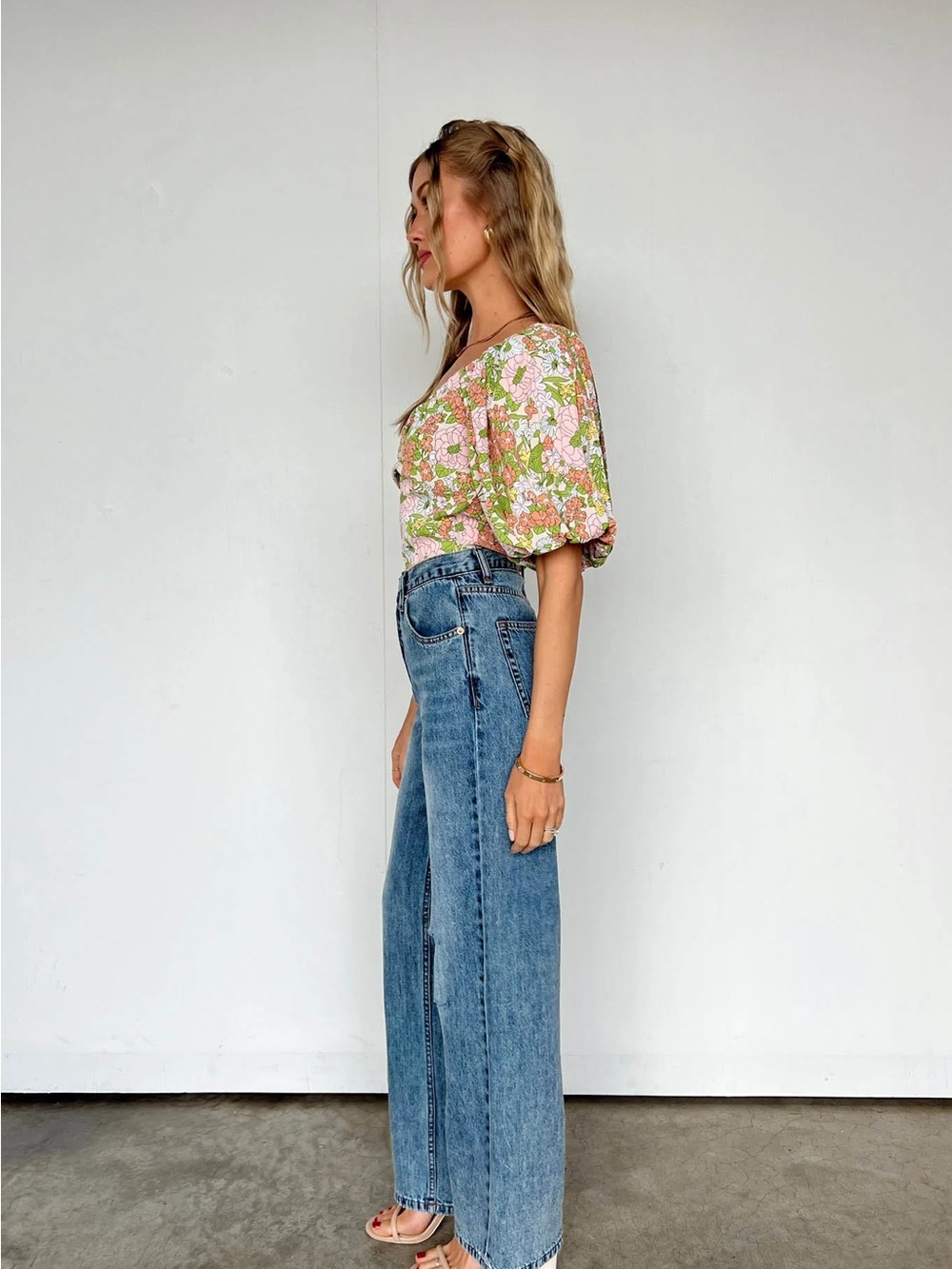Fore Floral Bodysuit size Large - Picture 2 of 6